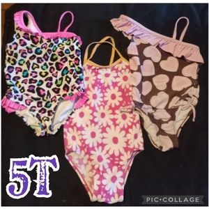 Set of 3 girls 5T swimsuits